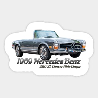 1969 Mercedes Benz 280 SL Convertible Coupe Sticker